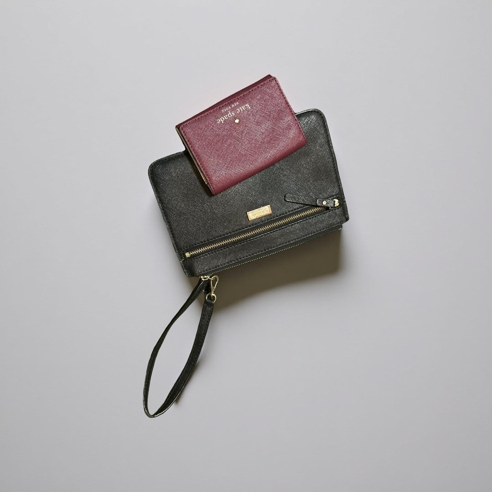 Kate Spade Cream and Purple Wallet
